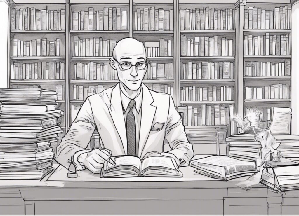 Adam Silver in the university studying law