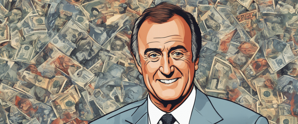 Al Michaels's Net Worth, portrait, money background