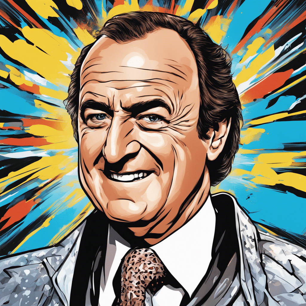 Al Michaels shiny background portrait