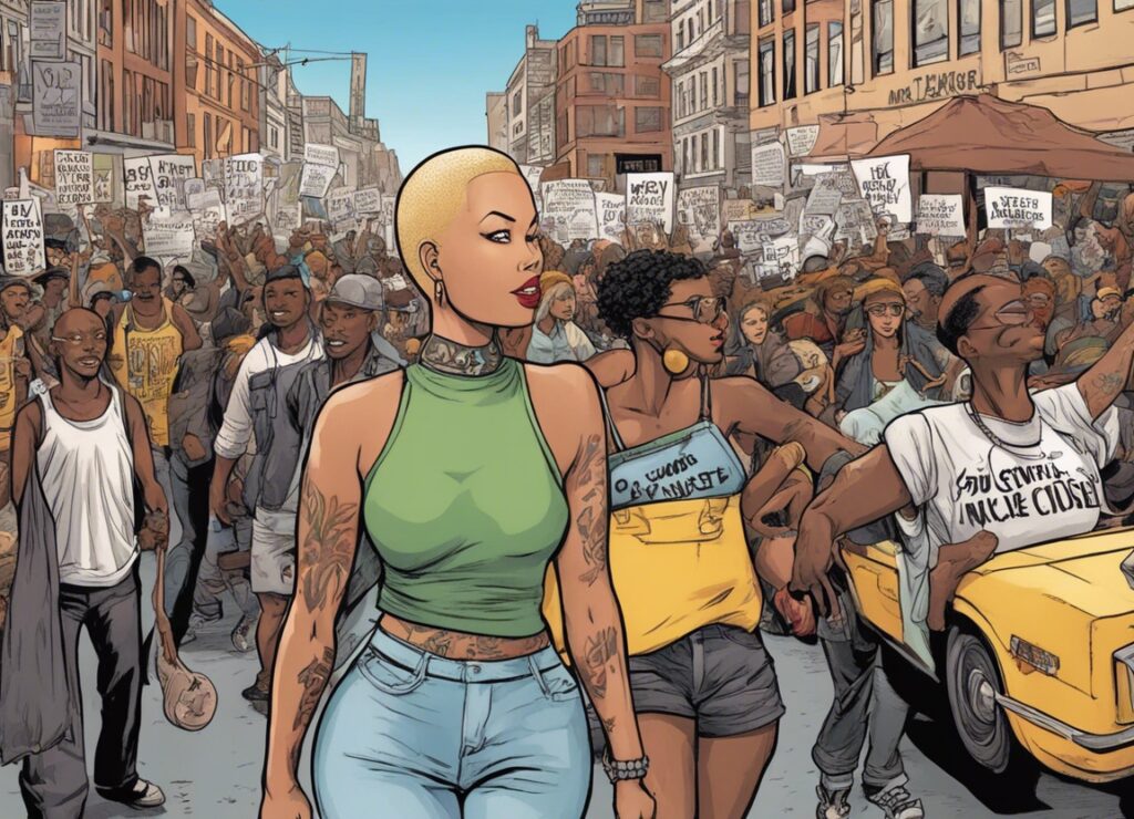 Amber Rose on the slutwalk protest