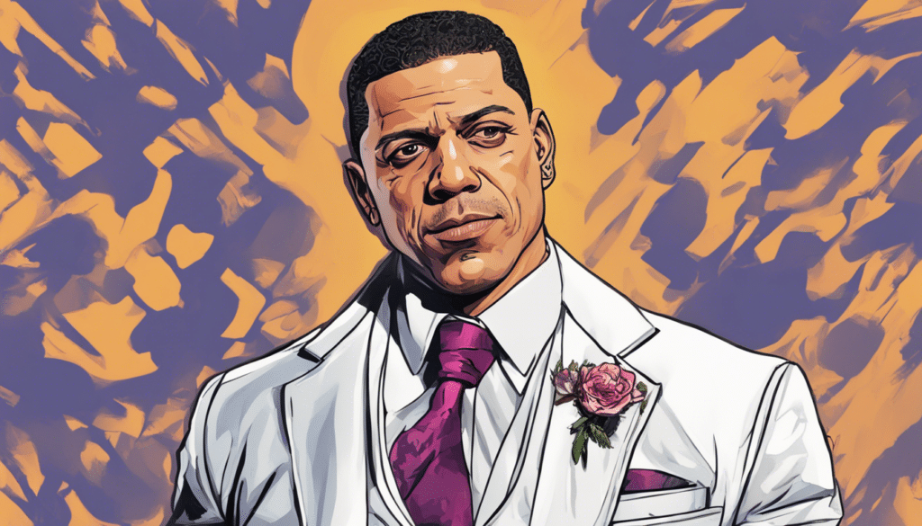 benzino in his wedding suit, portrait