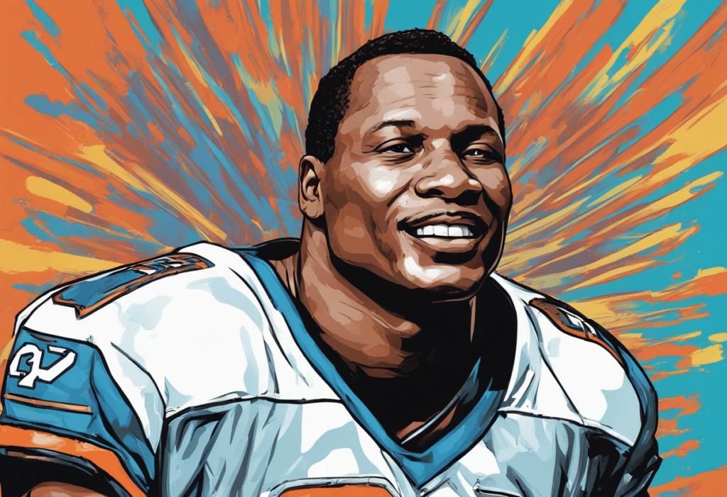 Bo Jackson illustrated biography, shiny background portrait