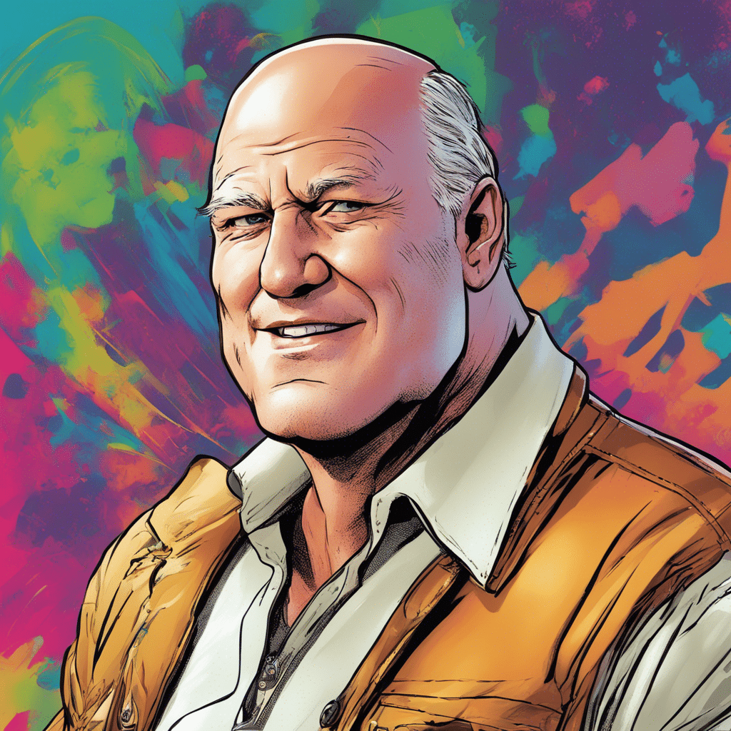 Bob Chapek's portrait, shiny background