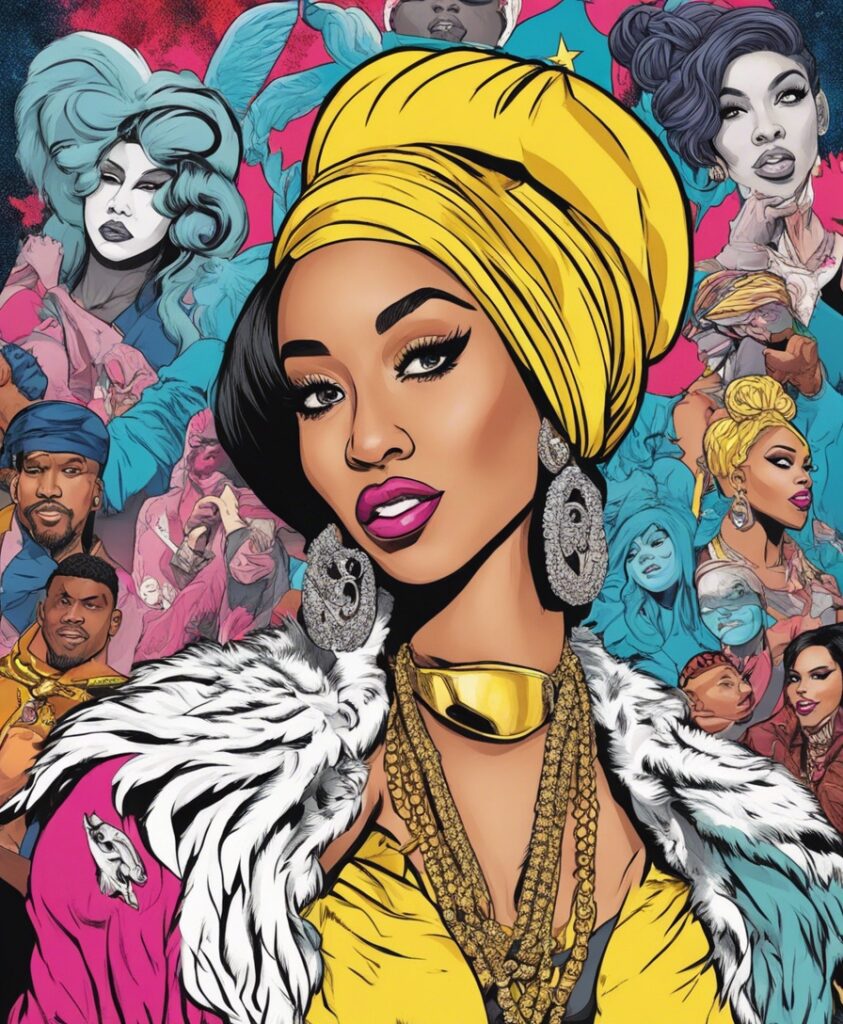 cardi B portrait
