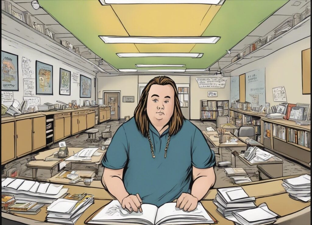 Chumlee in high school as a teenager 