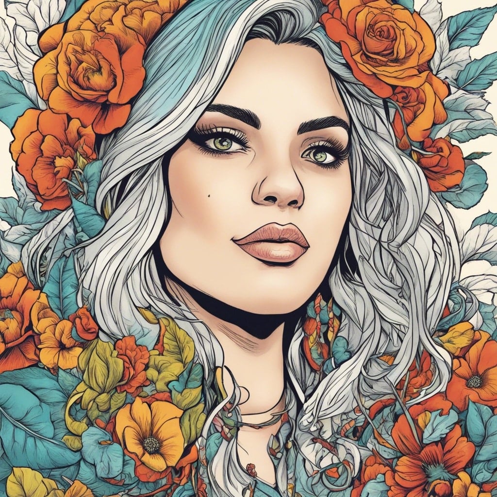 Constance Nunes colorful portrait