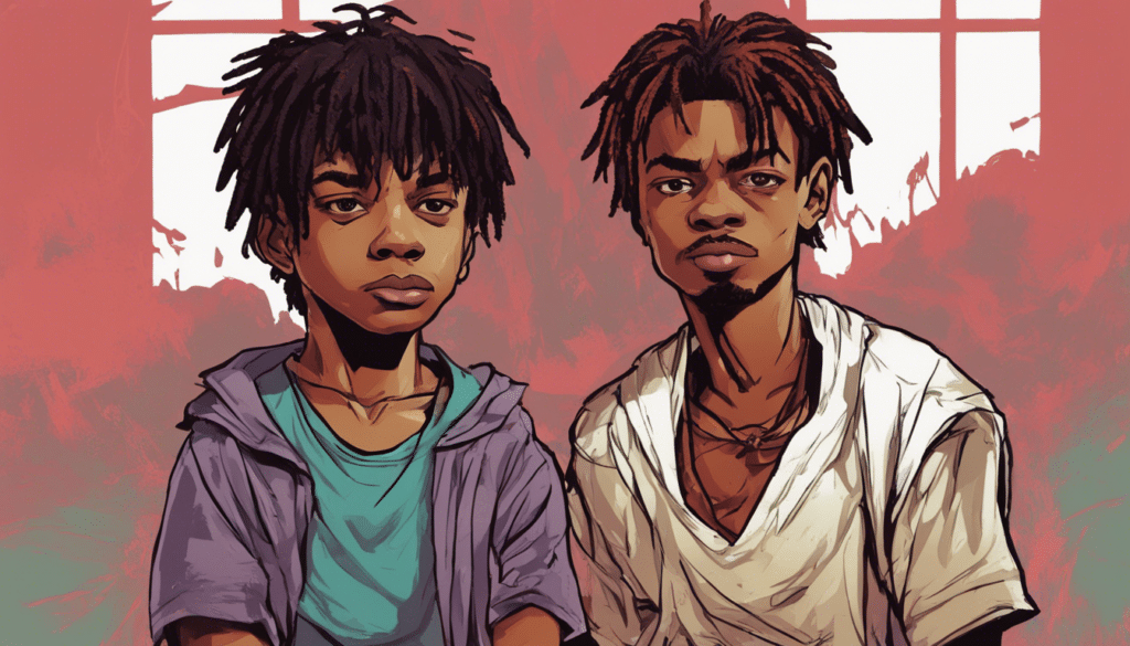 CoryxKenshin and his younger brother portrait
