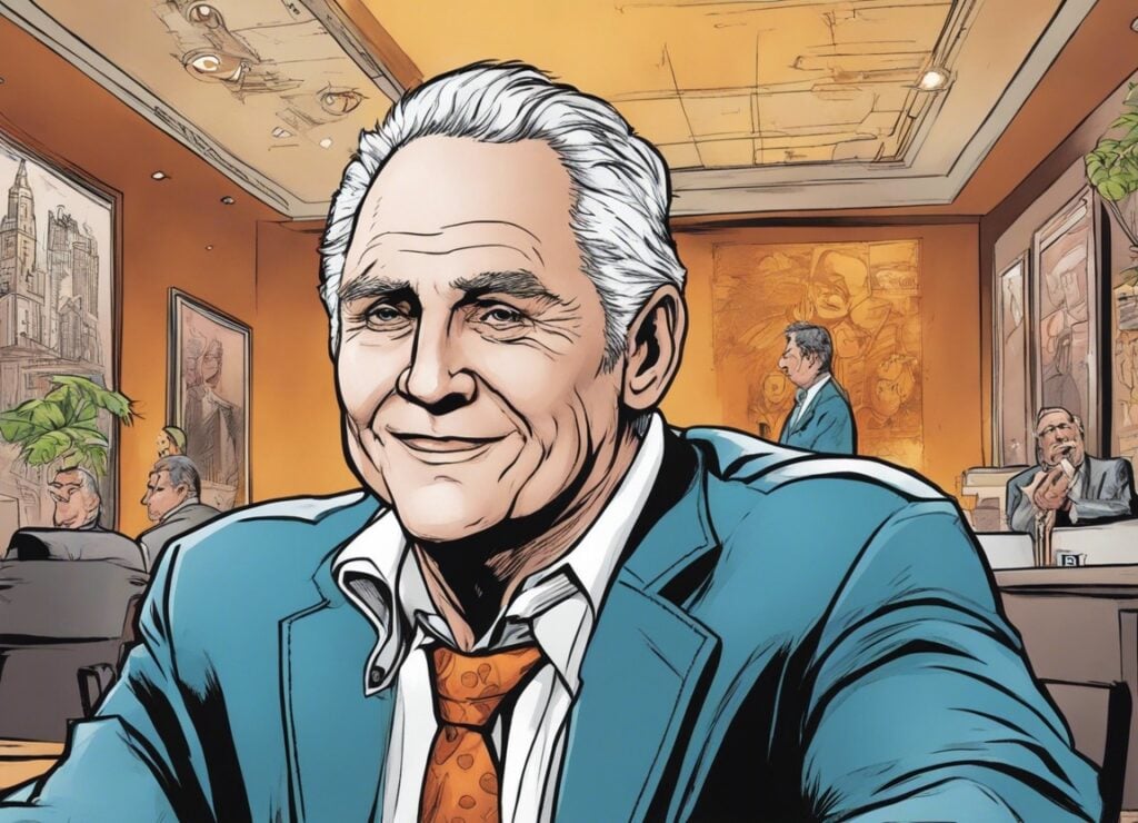 Dan Pena on a meeting 