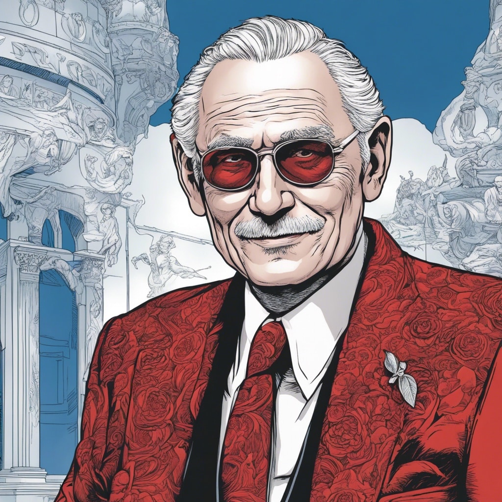 Dan Pena red and blue portrait 