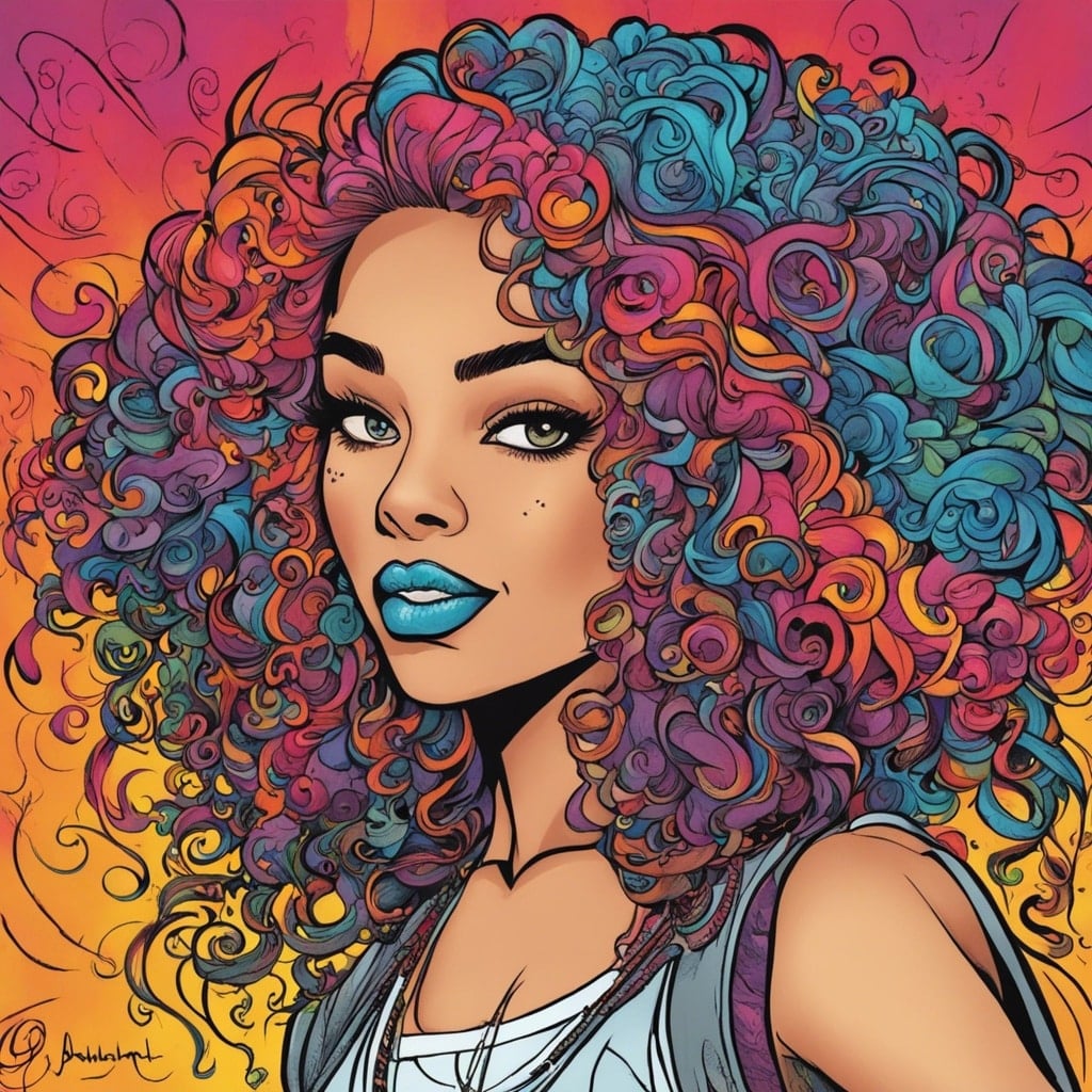 DaniLeigh colorful portrait