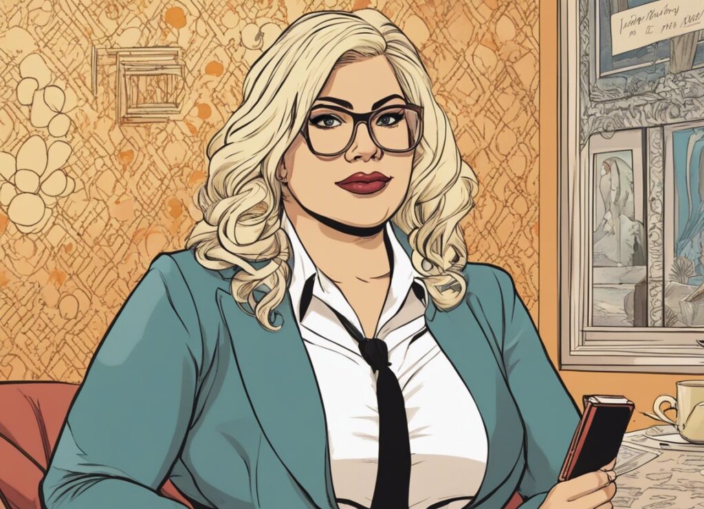 Darcey Silva in the suit on the meeting