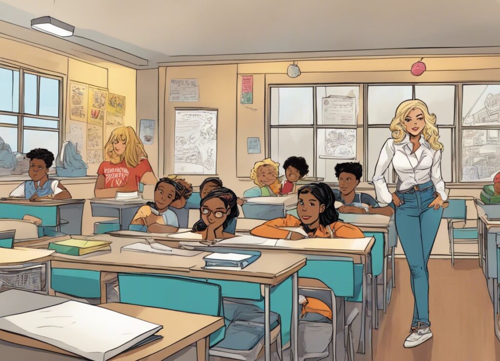 Darcey Silva in high school classroom