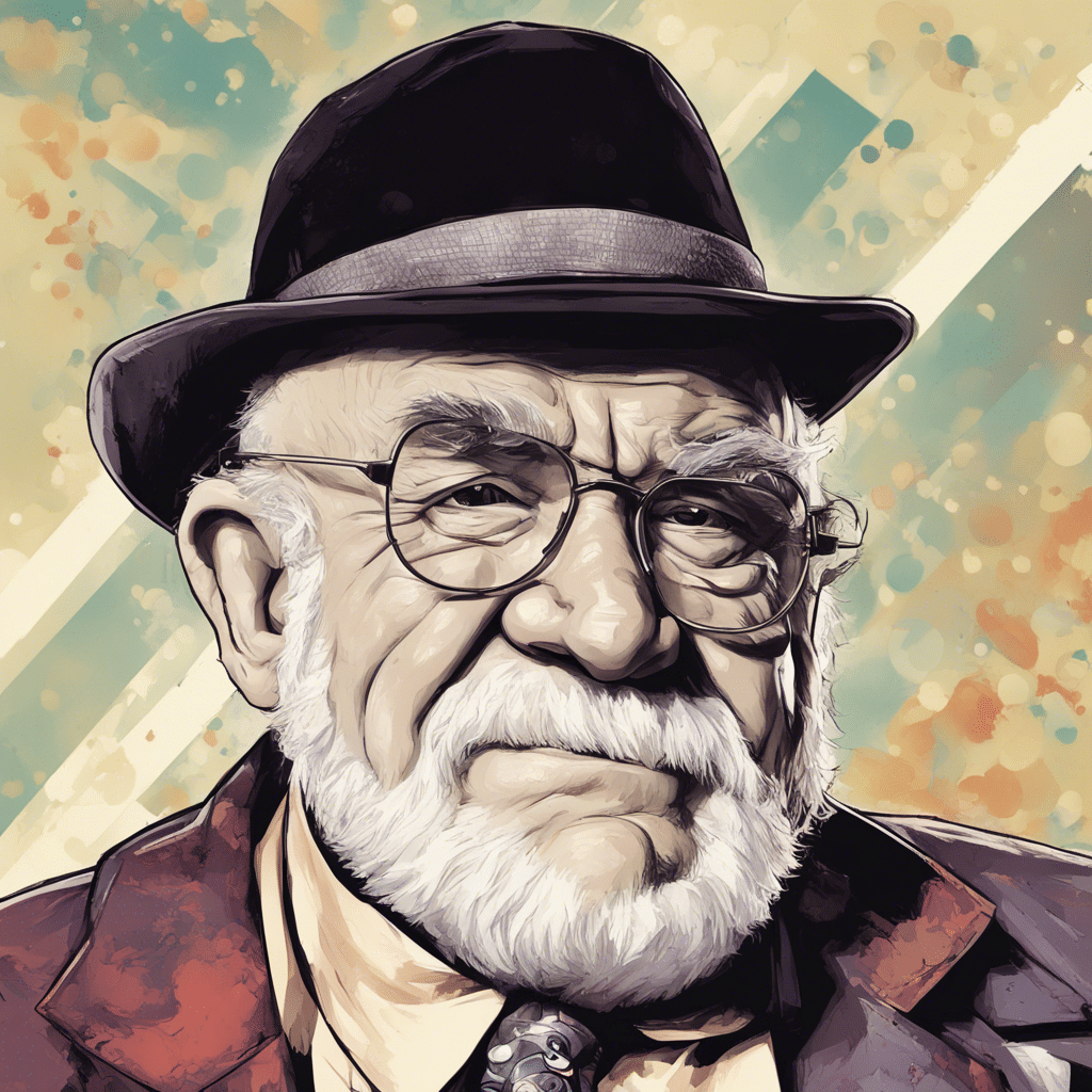 Ed Asner portrait from movie scene