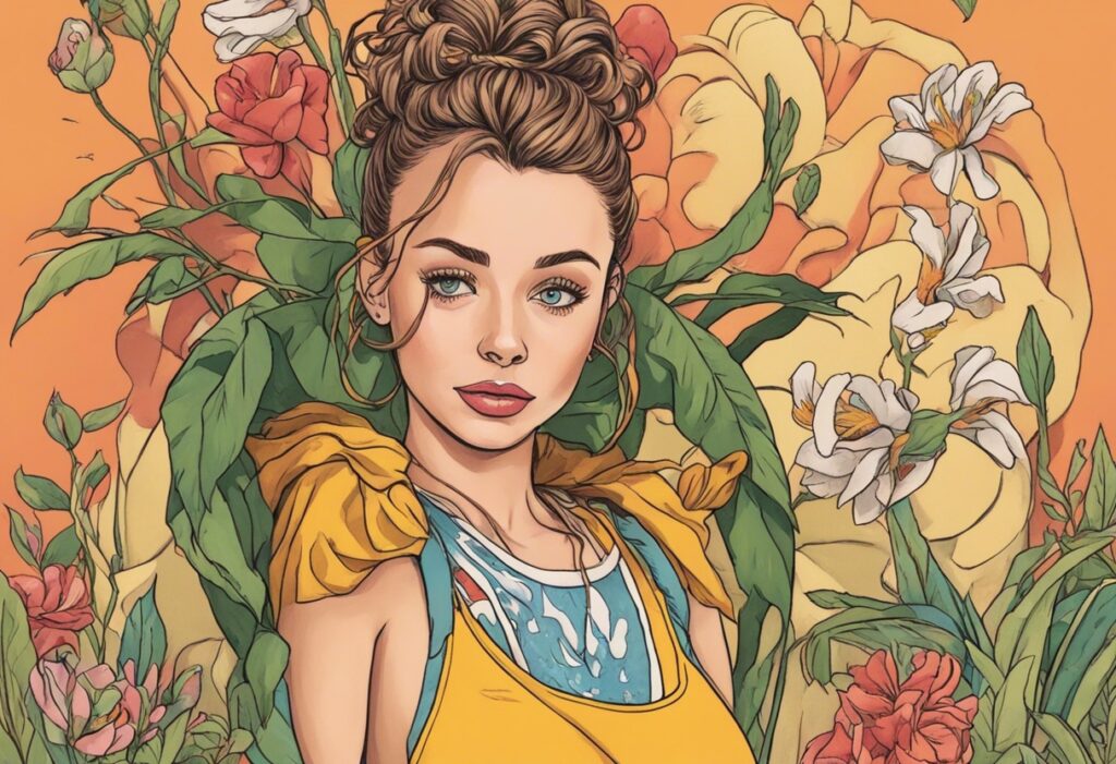 Emma Chamberlain illustrated biography