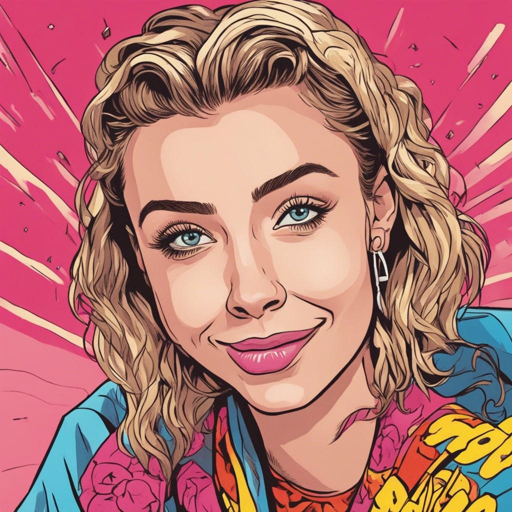 Emma Chamberlain colorful portrait 