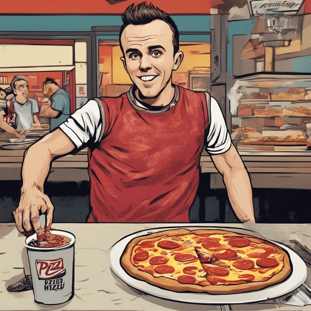 Frankie Muniz in a pizza hut commercial
