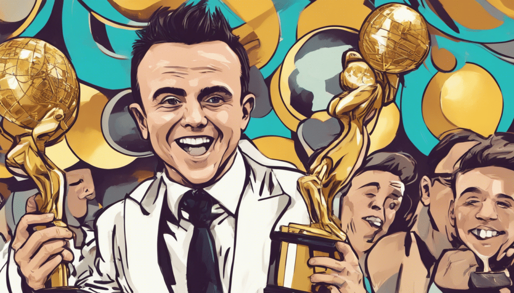 Frankie Muniz Winning golden globe and celebrating in crowd on people