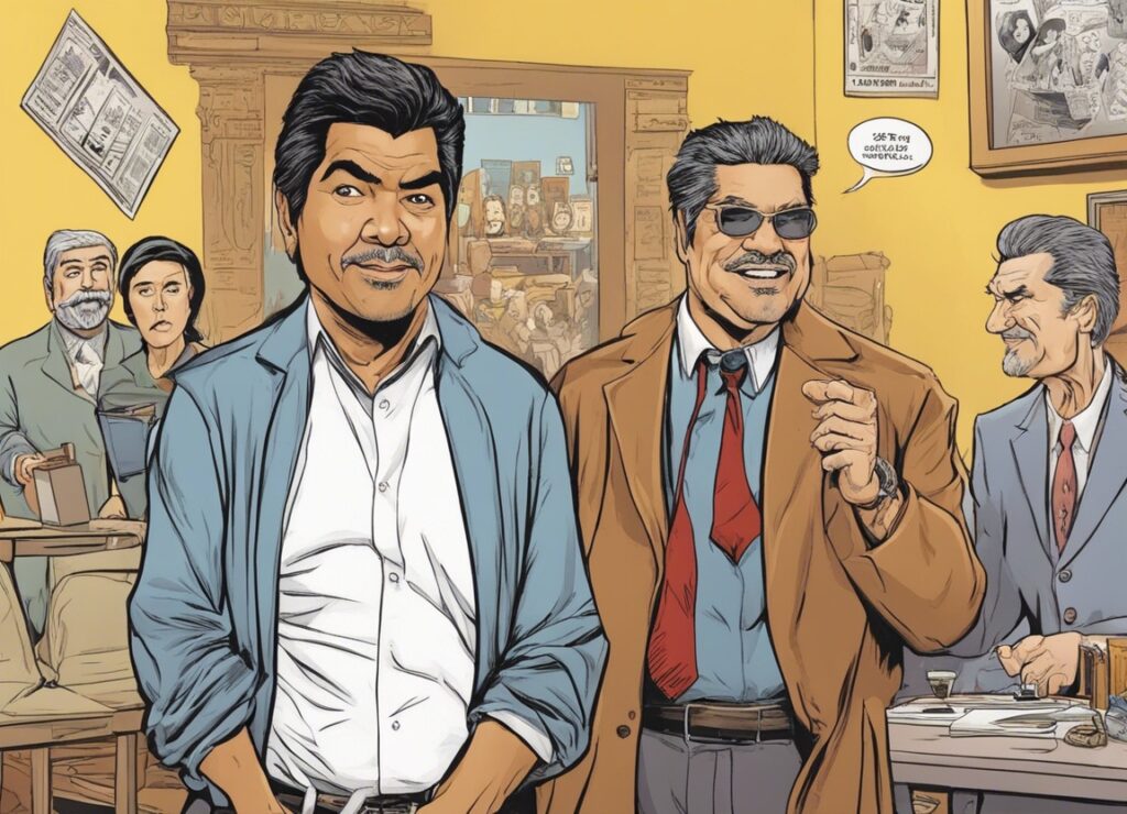 George Lopez acting in a movie