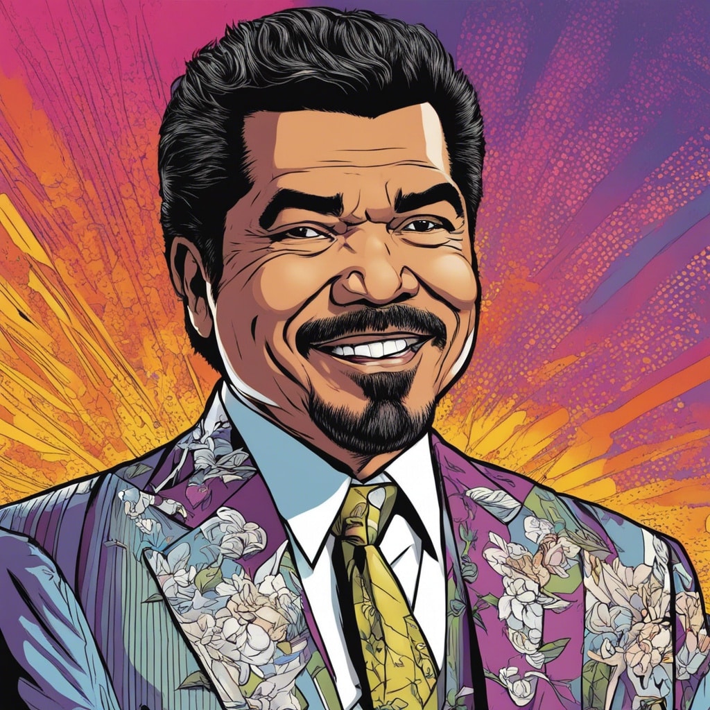 George Lopez colorful portrait