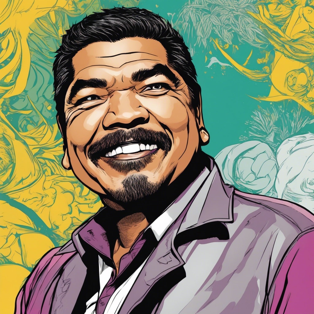 George Lopez colorful portrait