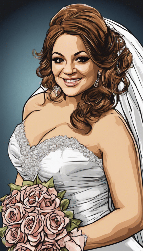 Jenni Rivera in her wedding dress