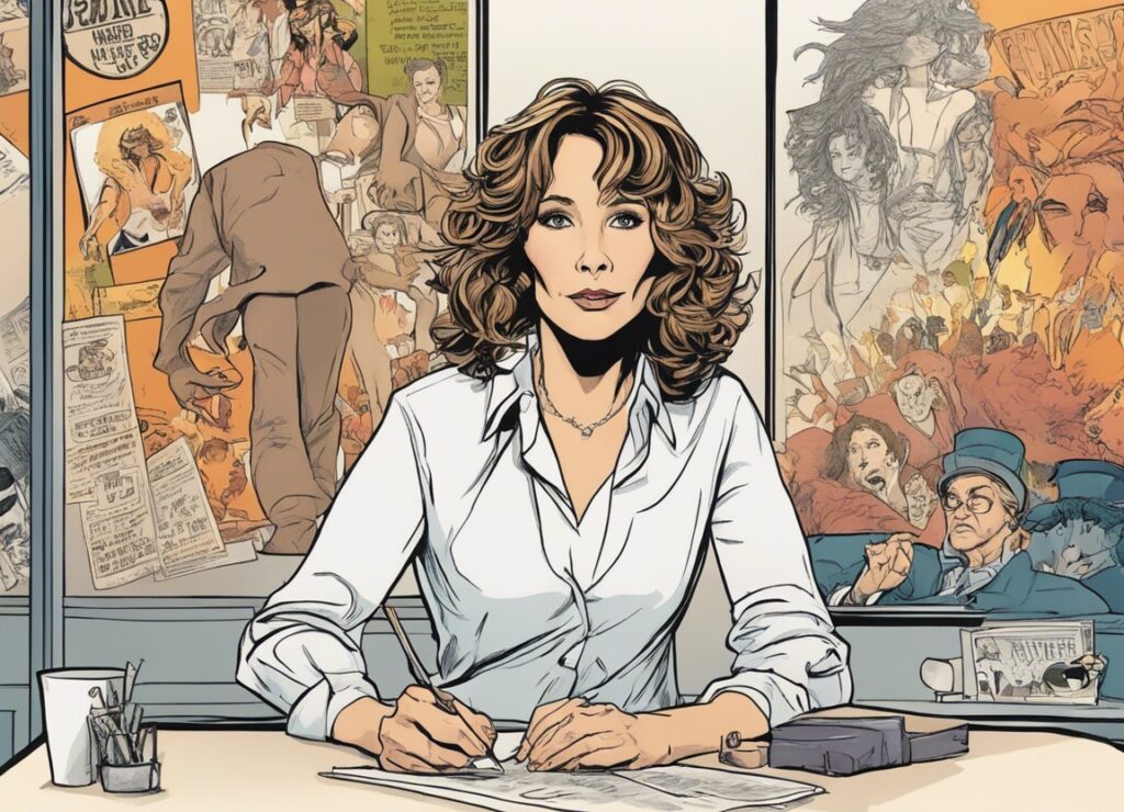 Jennifer Grey acting in a movie 