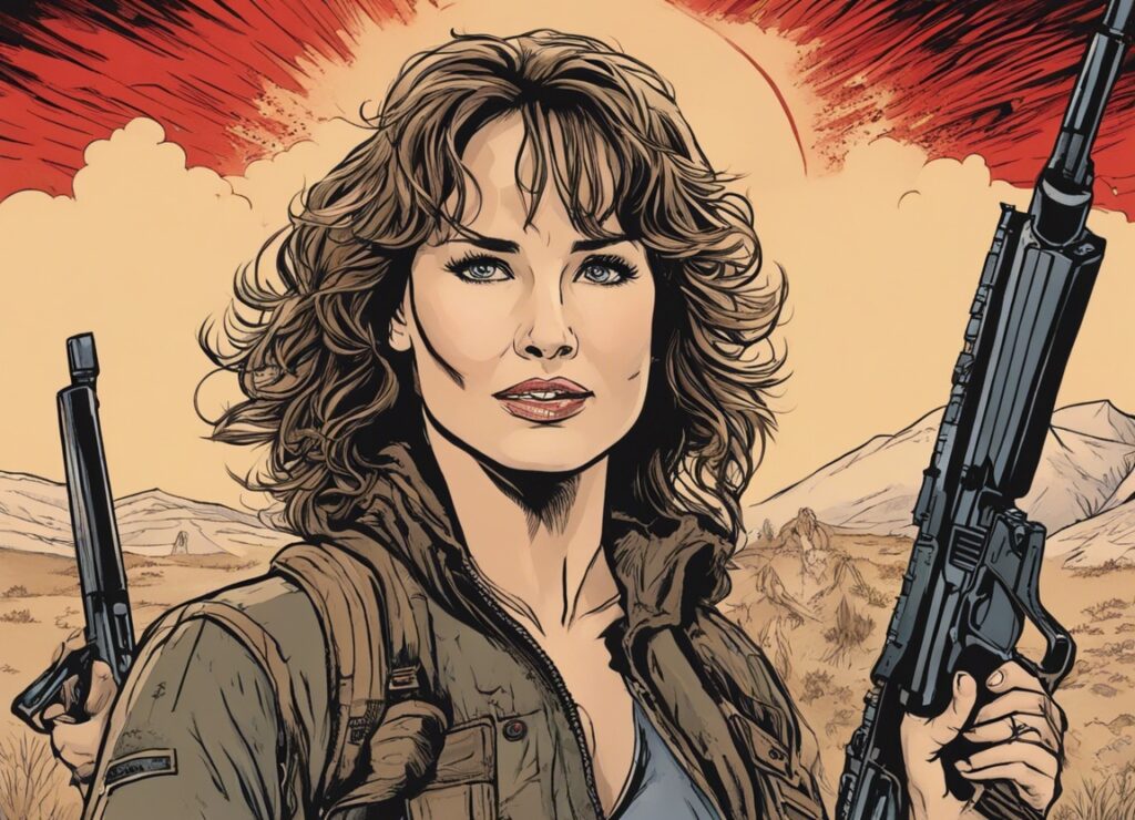 Jennifer Grey acting in a movie "red Dawn" 