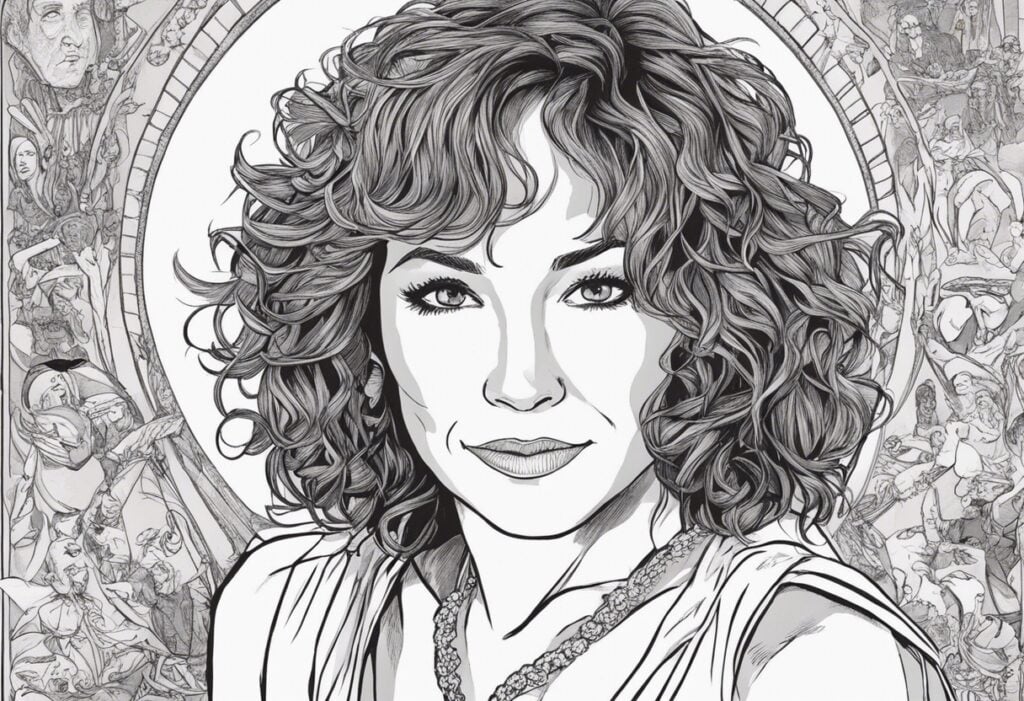 Jennifer Grey illustrated biography