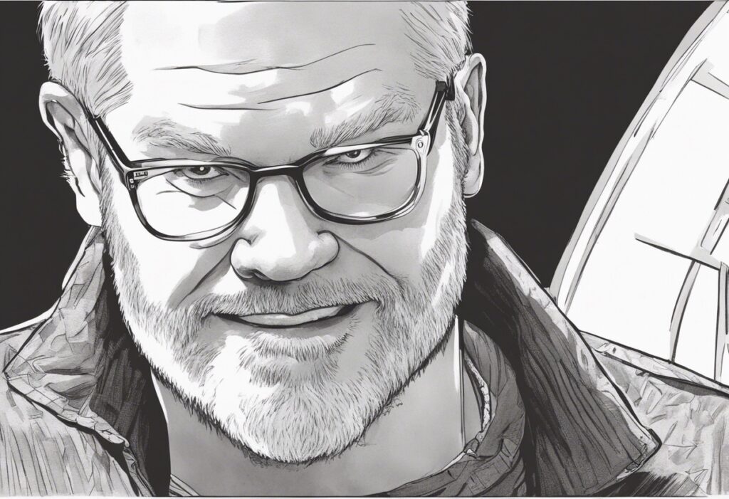 Jim Gaffigan illustrated biography