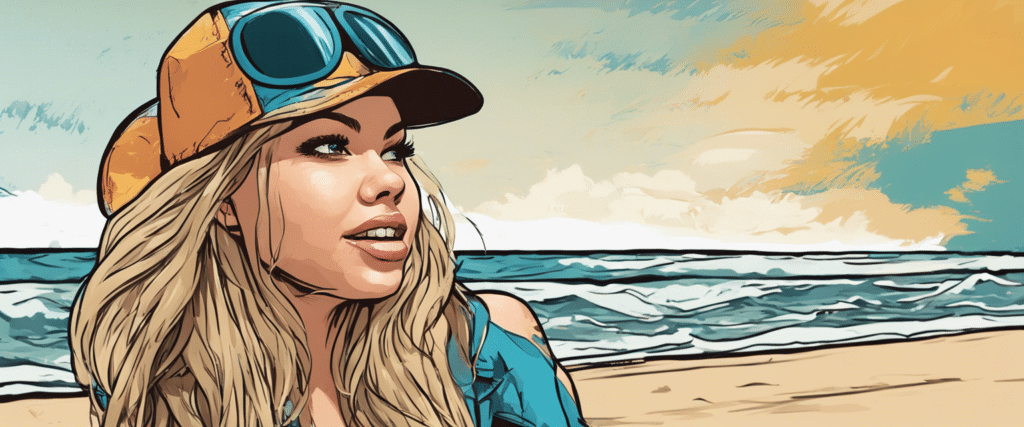 Kailyn Lowry on a beach having fun