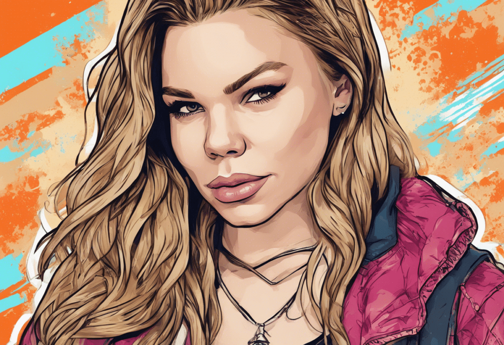 Kailyn Lowry illustrated biography, portrait