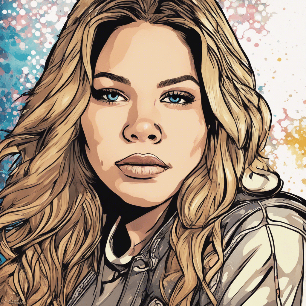 Kailyn Lowry's portrait, shiny background