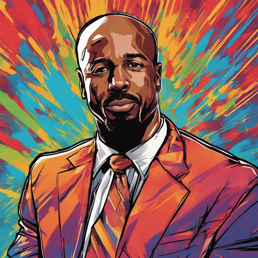 Kenny Smith colorful background portrait