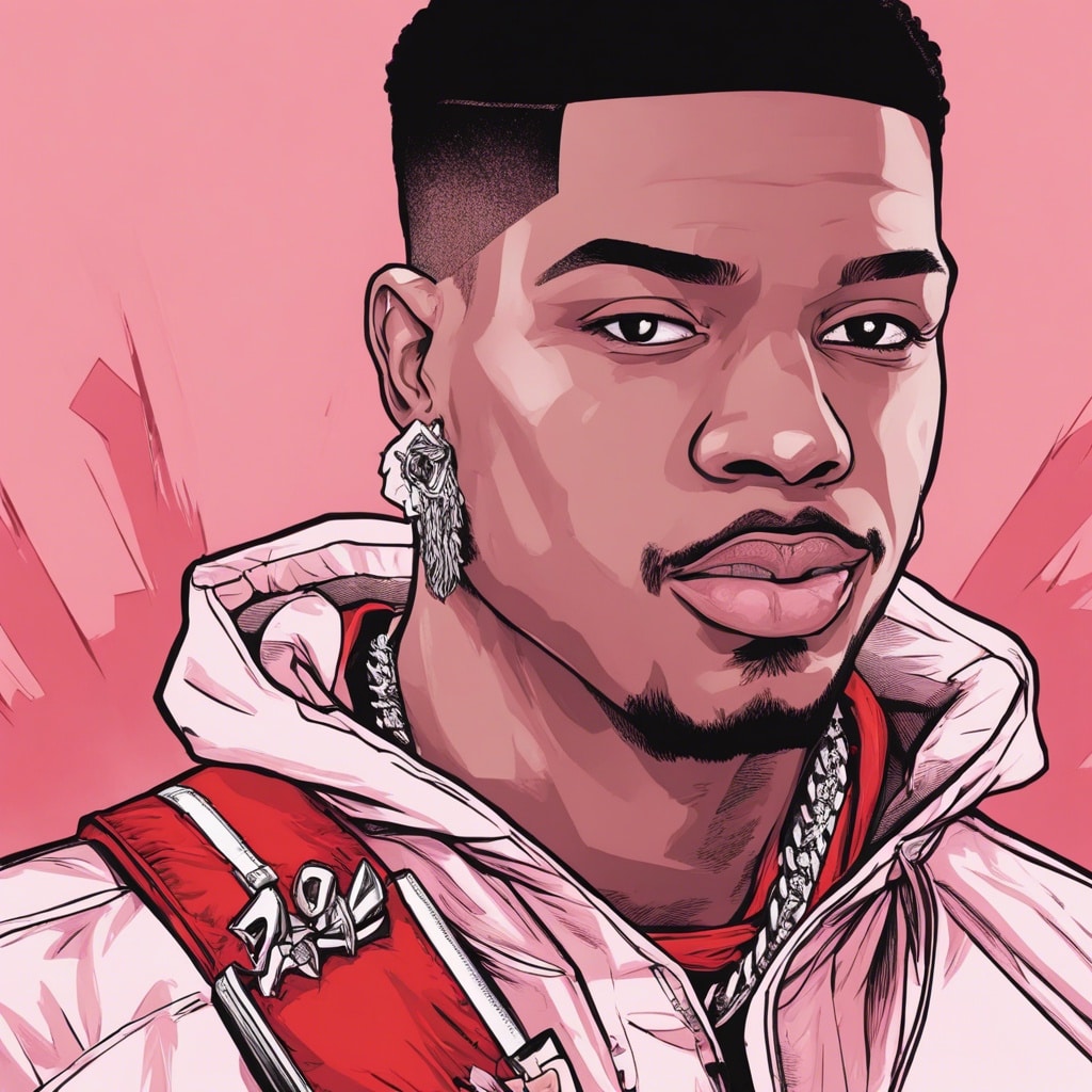Key Glock pink and red portrait