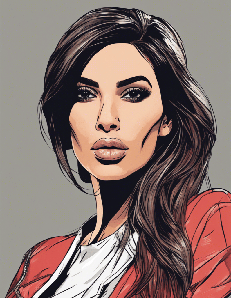 Kim Kardashian's portrait