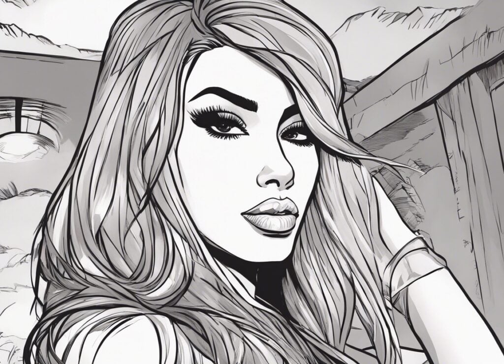 kim kardashian portrait