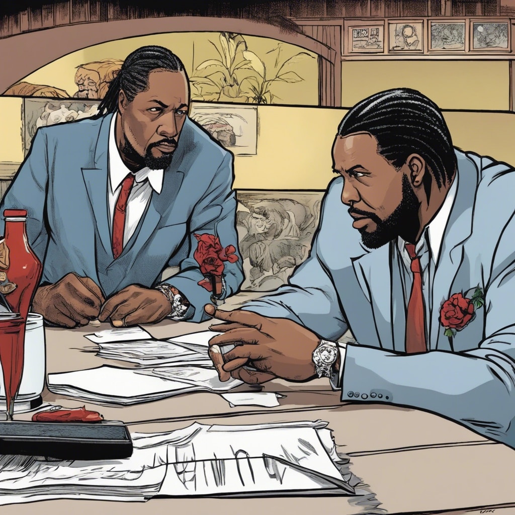 Larry Hoover talking with gang leader