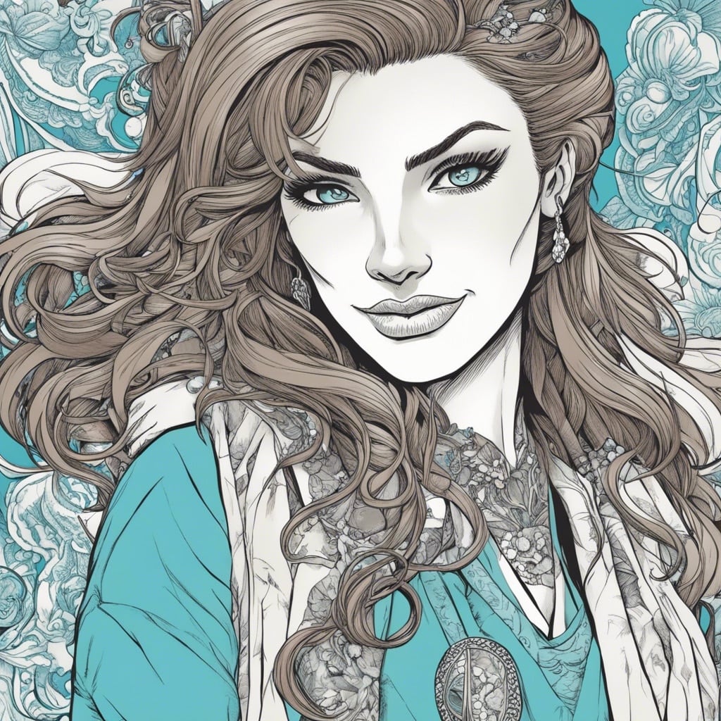 Lauren Sánchez blue and white portrait 