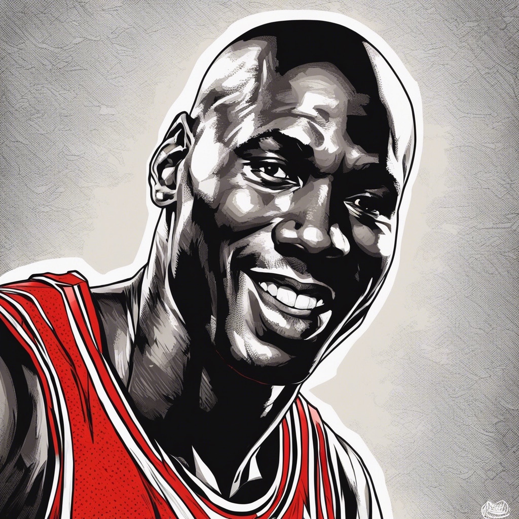 michael jordan portrait
