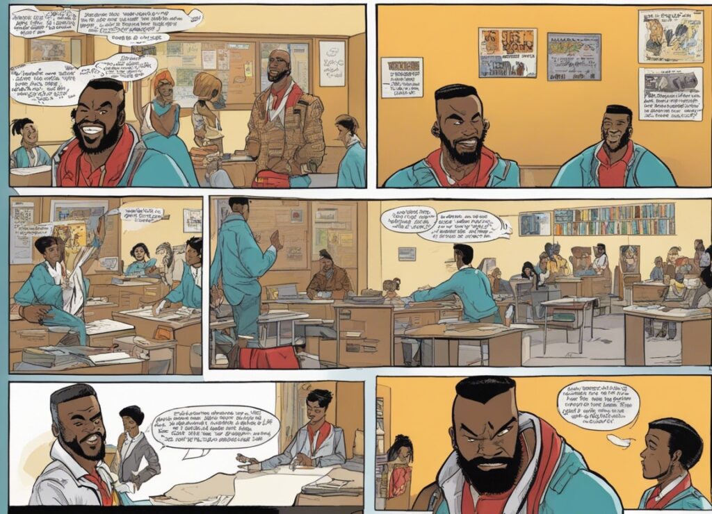 Mr.T in high school as a teenager