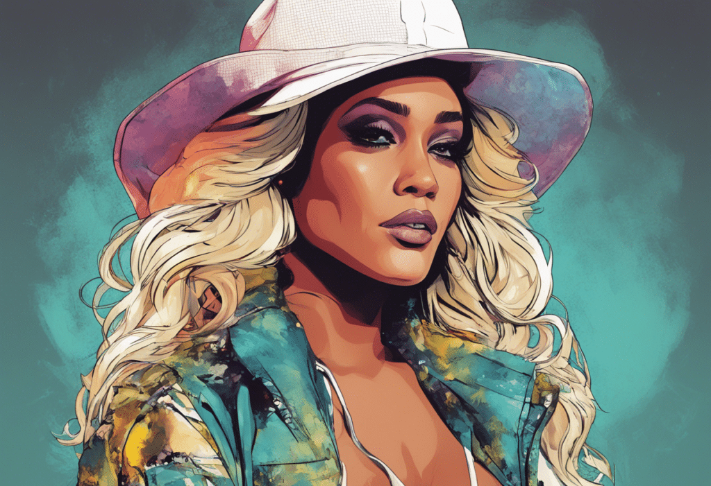 Natalie Nunn illustrated biography, portrait