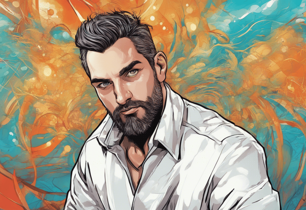 Nile Niami illustrated biography, portrait