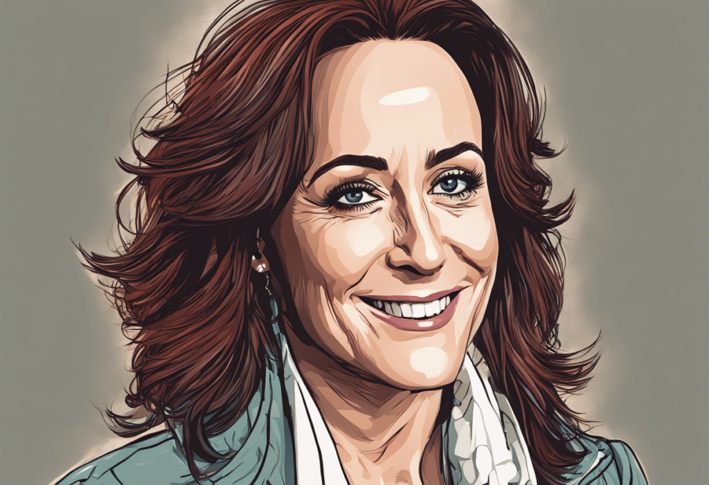 Patricia Heaton illustrated biography, portrait