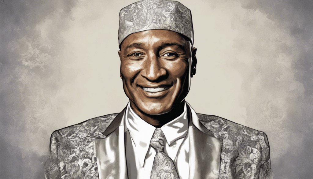 Paul Mooney portrait, in his wedding suit