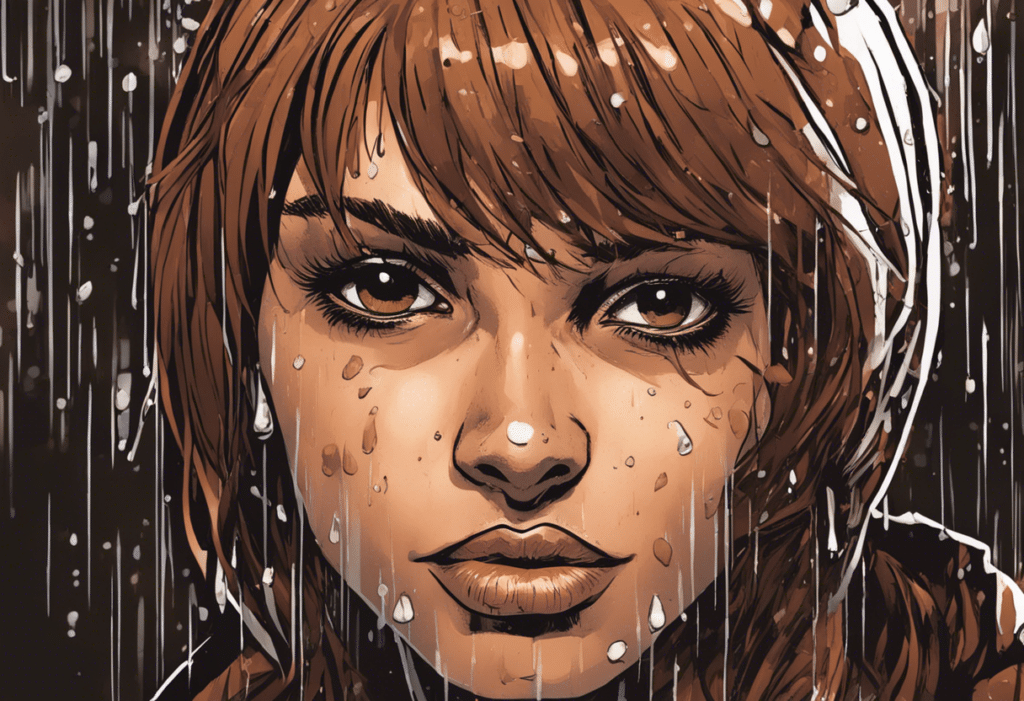 Rain Brown illustrated biography, portrait