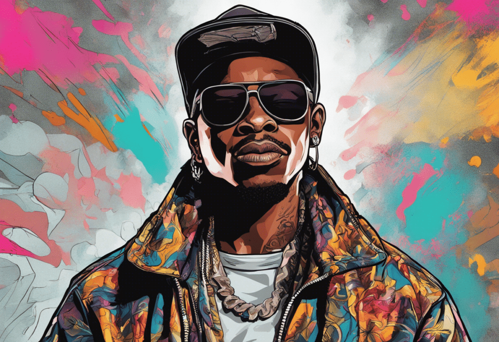 Pop Smoke illustrated biography, portrait