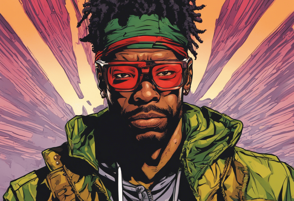 Redman illustrated biography, portrait