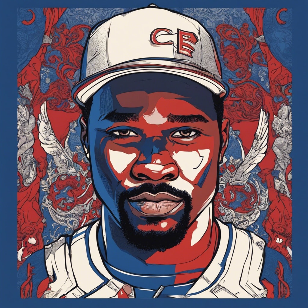 Ryan Coogler blue and red portrair