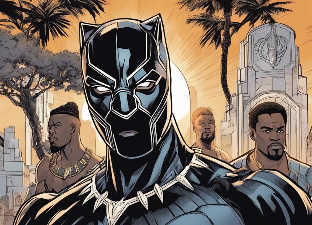 black panther portrait 