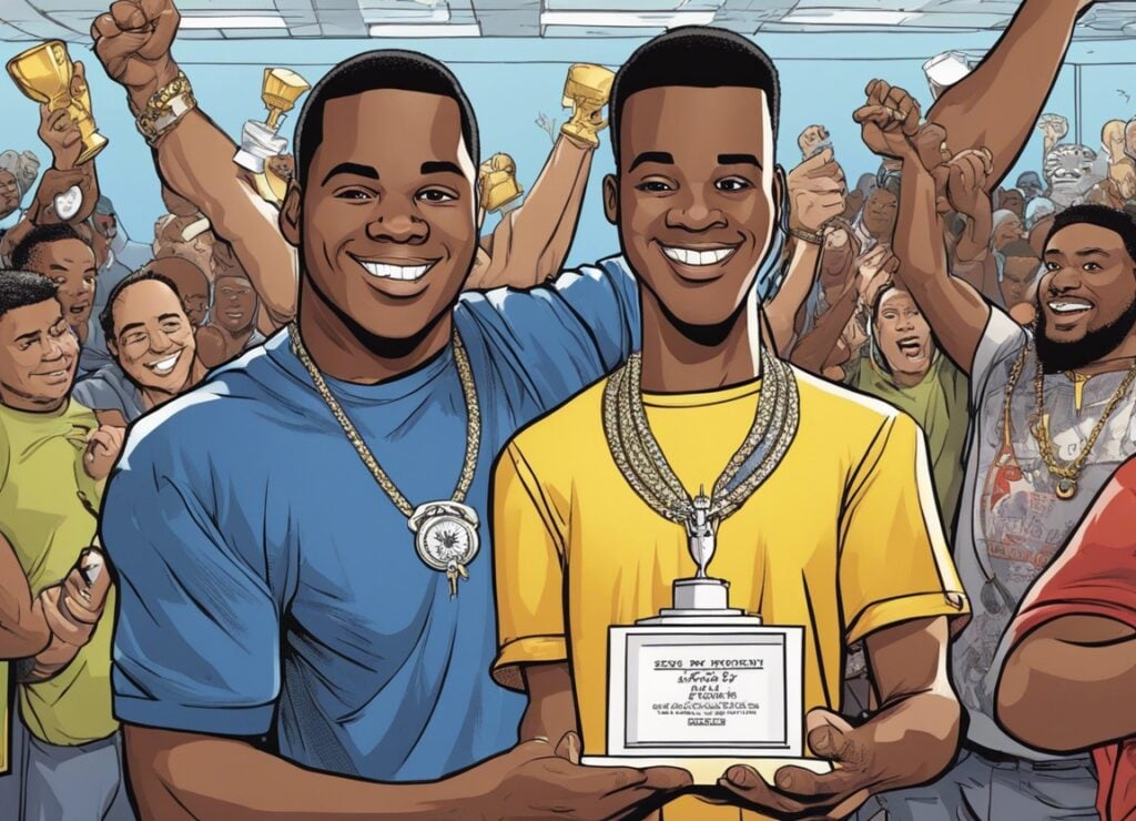Sean Kingston winning an award